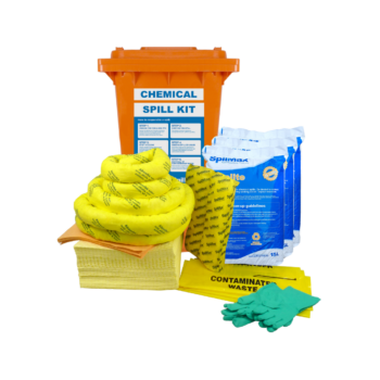 240L Chemical Workplace Spill Kits with Zeolite Floor Sweep - 60kg