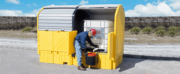 Ultra-IBC Spill Pallet Twin Hard Top - Image 3