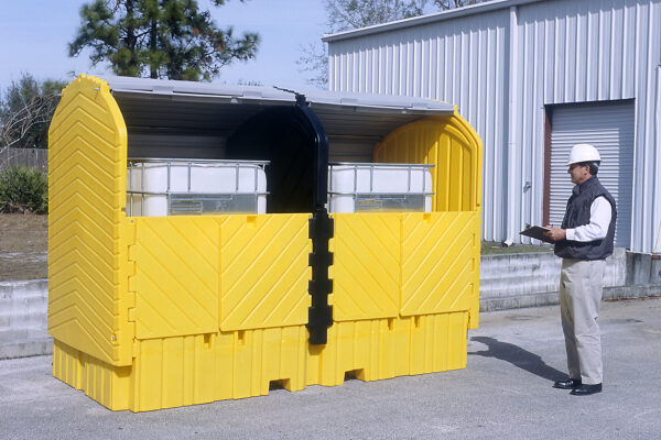 Ultra-IBC Spill Pallet Twin Hard Top - Image 2